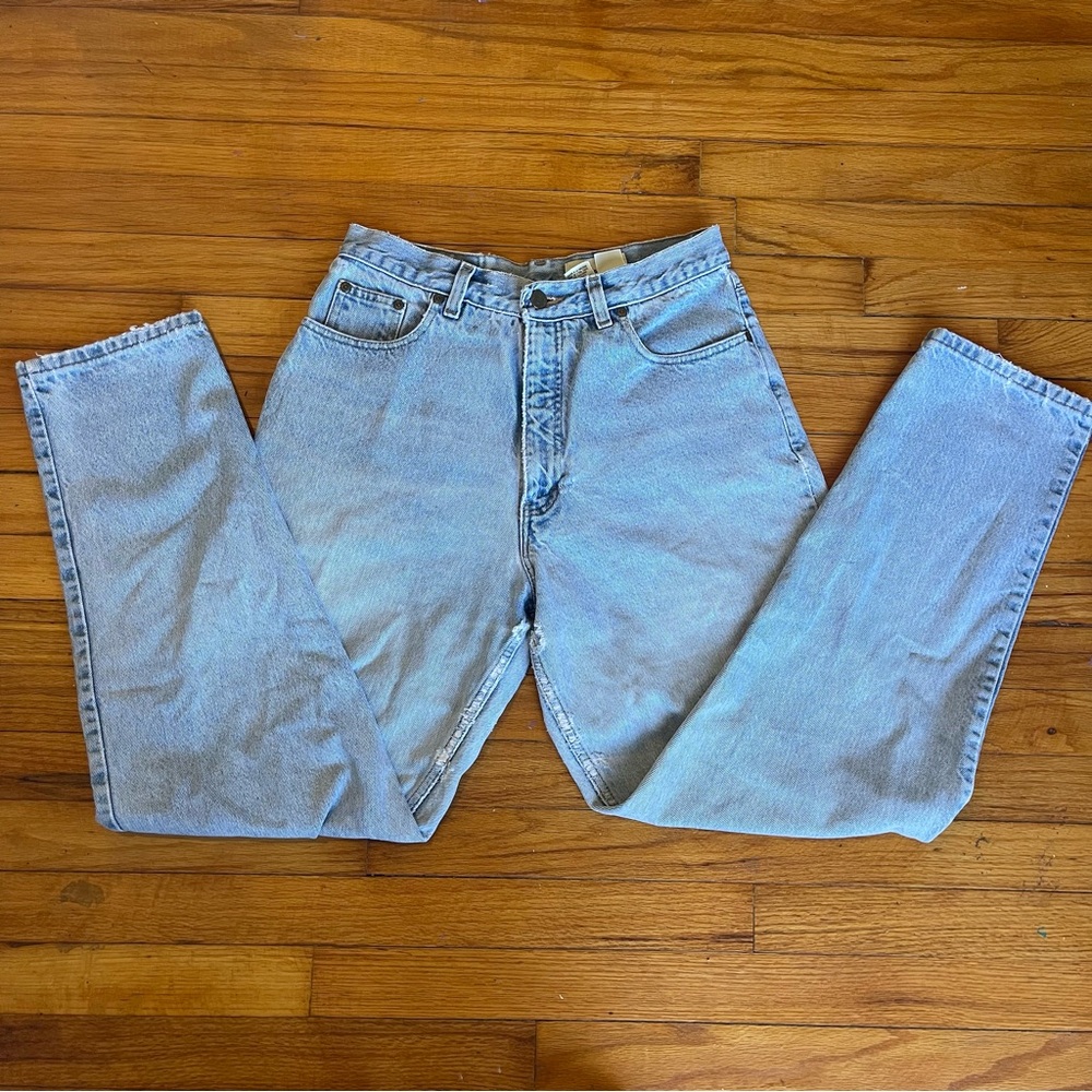Vintage Light Wash High-Waisted Jeans
